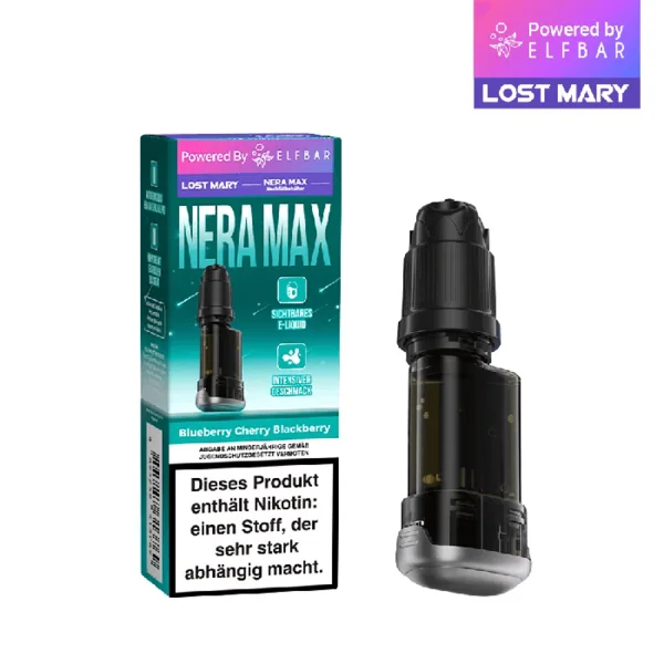 Lost Mary NERA Max Refill Container Blueberry Cherry Blackberry 20mg
