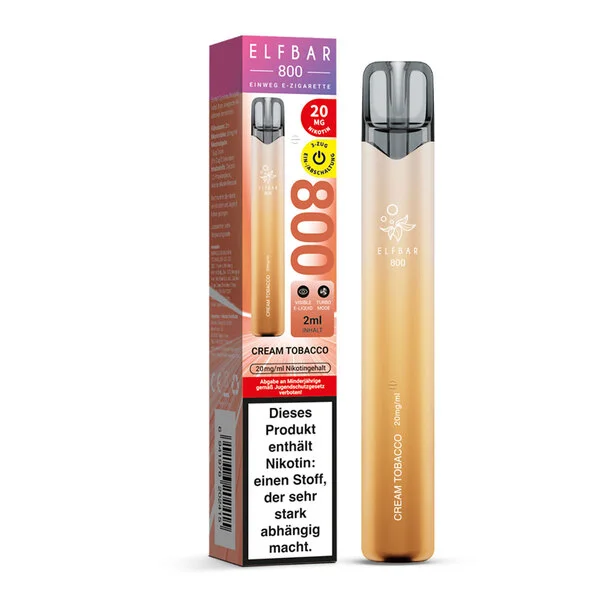 Elf Bar 800 Creamy Tobacco Nikotin 20mg