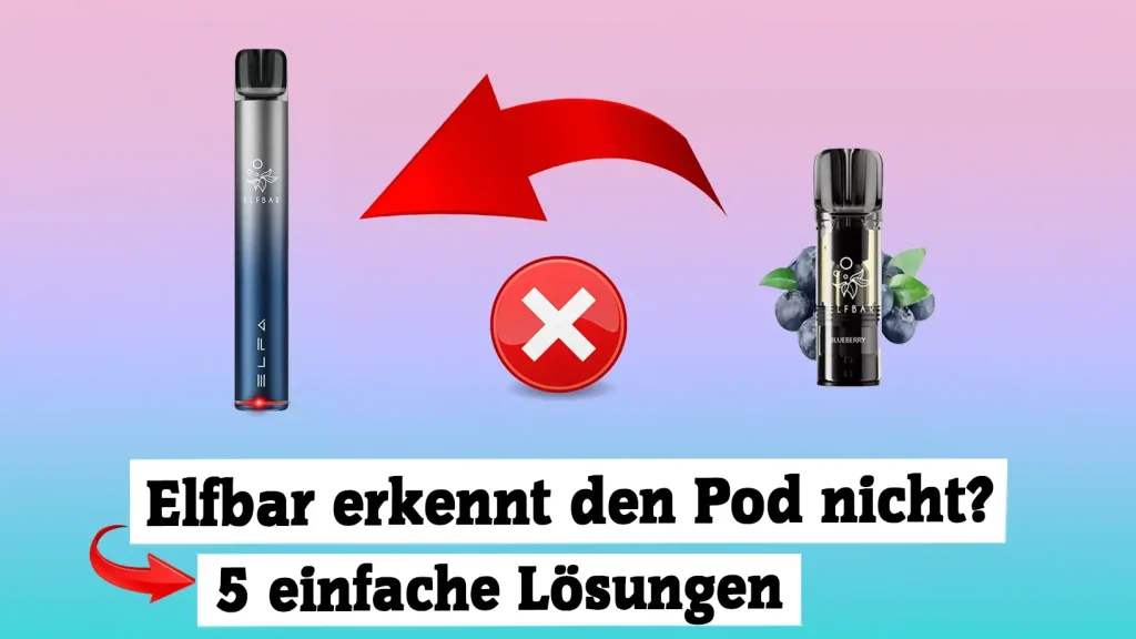 elf bar pods schmeckt verbrannt Elfbar Pod nicht erkannt? 5 Fixes die sofort helfen elfbar vape ELFA Refillable Pod | Mixed Berries Flavour:Strawberry Snoow