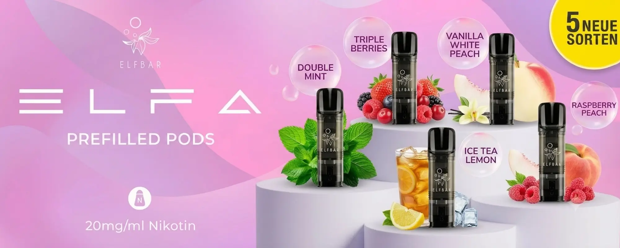 elfbar pods schmecken nach nichts | 600, 800, Elfa und Elfliq ab 6,49€ kaufen elf bar pods geschmack Elfbar - Elfa Pod Refillable Pod Kits Flavor:Fuji Ice