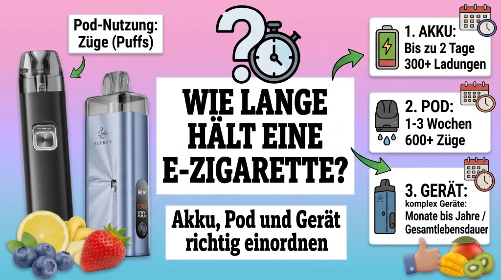 wie lange hält ein elfbar akku eine E-Zigarette? Fünf Laufzeiten nicotine-warnings elfbar neu Geschmack:Blue Razz Lemonade ELFBAR MAX Pods 20mg